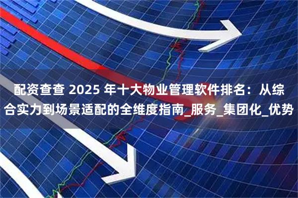 配资查查 2025 年十大物业管理软件排名：从综合实力到场景适配的全维度指南_服务_集团化_优势